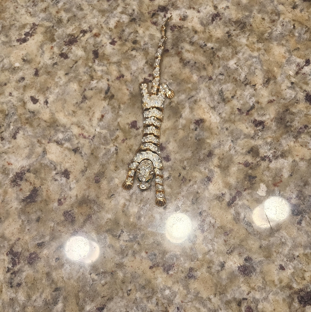 Gold and Silver Tiger Bracelet